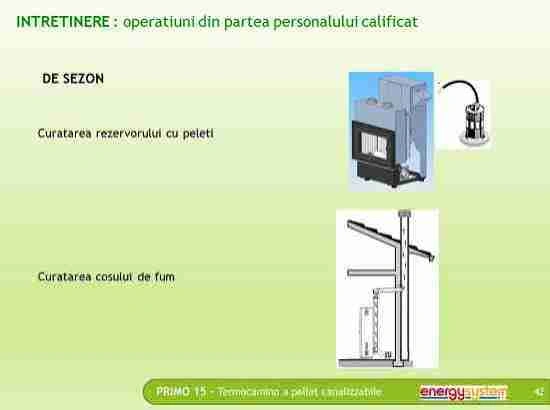 Intretinere semineu pe peleti