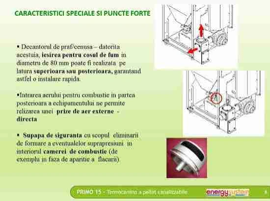 Puncte forte seminee peleti